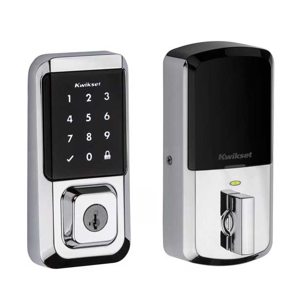 Kwikset: Halo SmartKey Electronic Touchscreen Keyless Entry Deadbolt with WiFi / Polished Chrom